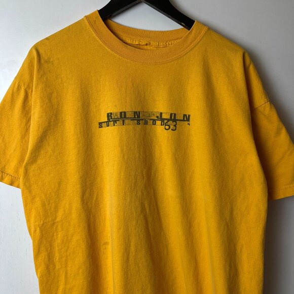 Vintage Ron Jon Surf Shop 63 T Shirt Adult Yellow Extra Large XL Graphic Tee - Picture 14 of 16